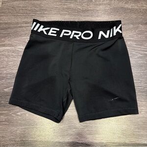 Nike Pro Shorts Solid Black Gym Workout Yoga Women’s Extra Large